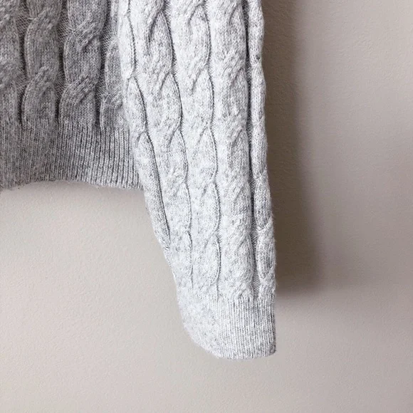 ❗SOLD ❗ Michael Kors Grey cardigan LG cable knit women's sweater - Picture 13 of 14